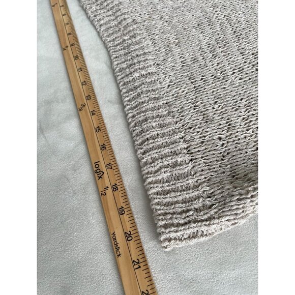 Eileen Fisher Knitted Beige Sweater Linen Blend 3/4 Sleeves See Pics for Size - Picture 6 of 10